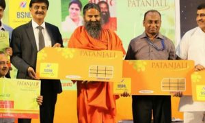 baba-ramdev-launches-sim-2gb-data-health-and-life-insurance-only-in-144