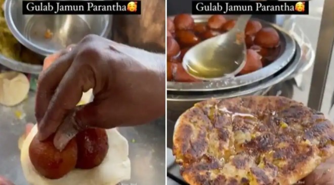 Gulab Jamun parantha